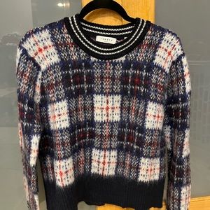 Sandro Paris plaid sweater size s/m